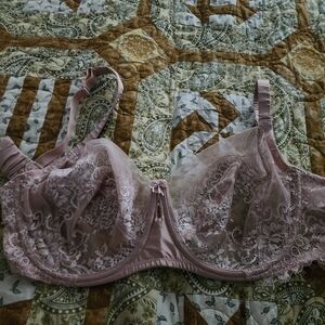 Wacoal Pink Lace Full-Coverage Bra